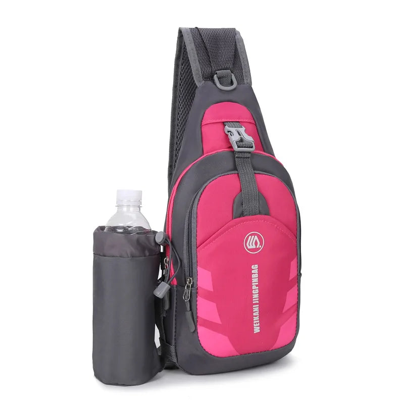 Waterproof Oxford Chest Bag Travel Sports Messenger Bag Men Women