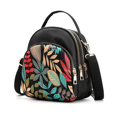 Oxford Cloth Women's Mini Messenger Bag Waterproof Nylon Double Shoulder Handbag
