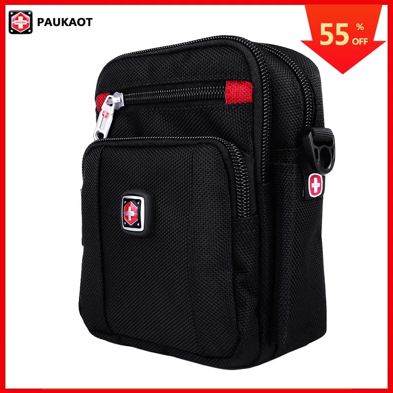 Waterproof Waist Bag Fanny Pack Men Small Pouch Purse Casual Male Pockets