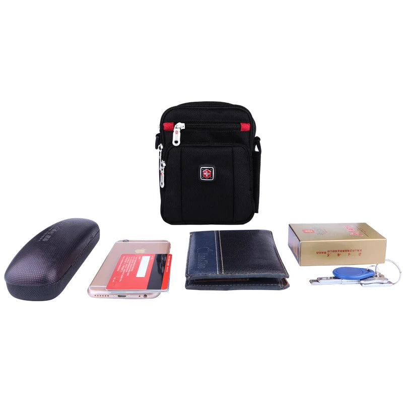 Waterproof Waist Bag Fanny Pack Men Small Pouch Purse Casual Male Pockets
