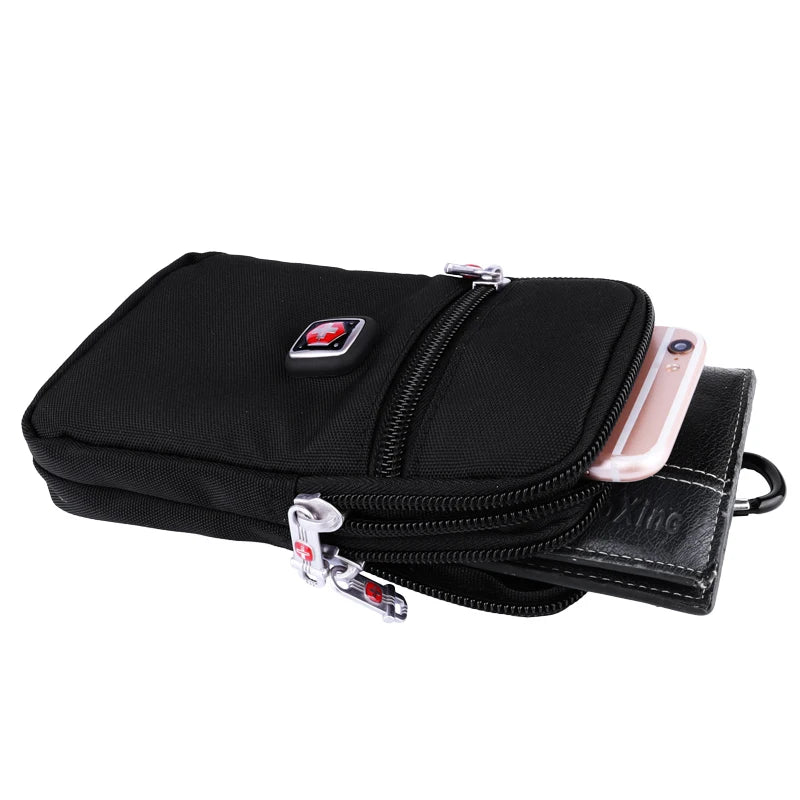 Men Waist Packs Belt Bag Casual Fanny Phone Pouch Purse Bum Hip Pockets
