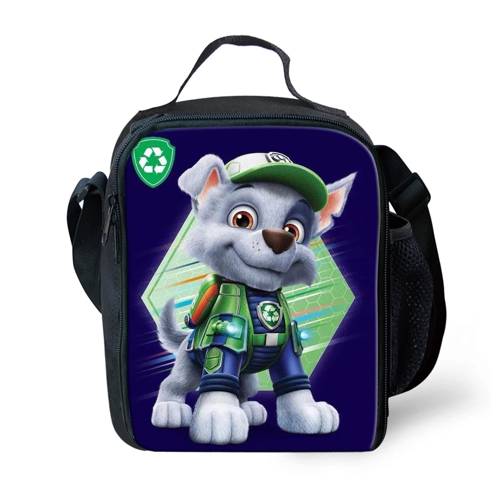 PAW-Patrol Print Lunchbag Handle Insulated Lunch Bag for Women Kids Portable