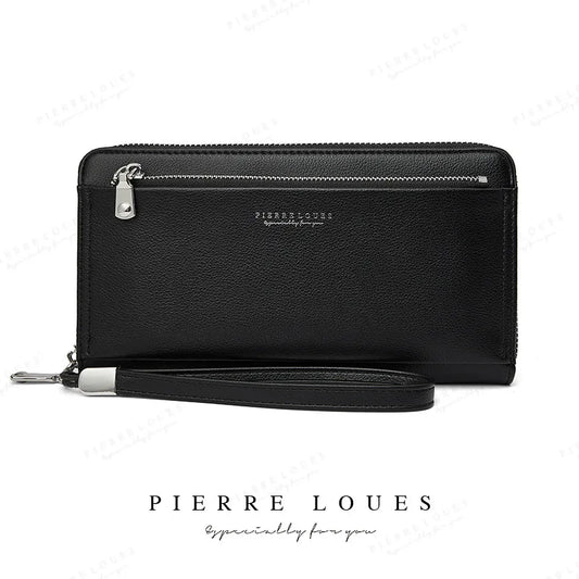PIERRELOUES Long Clutch Wallet Large Capacity Women Purse Lady Purses Phone Pock
