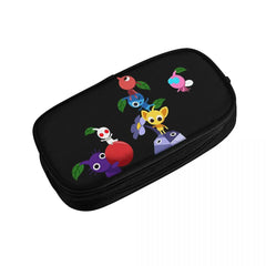 PIKMIN Characters Pen Box Student School Anime Zipper Bag Stationery Gift