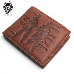 PLAYERUNKNOWN Game Wallet Men Leather American Soldiers Purses