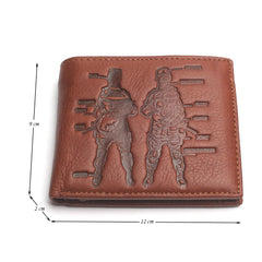 PLAYERUNKNOWN Game Wallet Men Leather American Soldiers Purses
