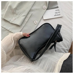 PU Underarm Bag Zipper French Handbag
