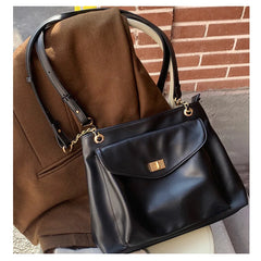 PU Women Shoulder Bag Large Capacity Crossbody Messenger Bags Soft Leather Tote