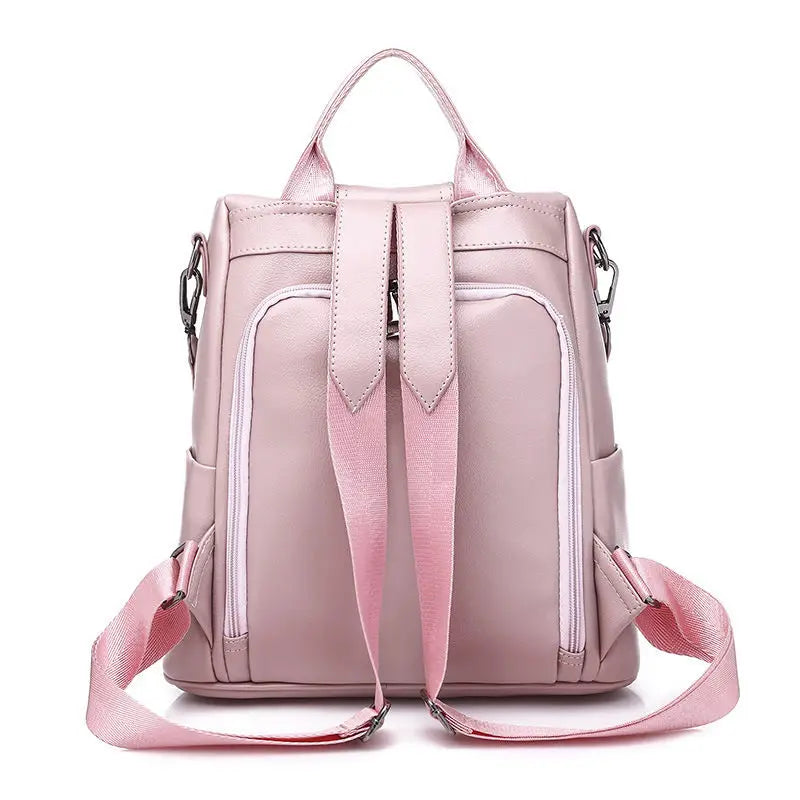 PU Ladies Leather Backpack Women Shoulder Backpack Teenage Girl School Bag