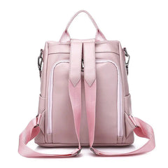 PU Ladies Leather Backpack Women Shoulder Backpack Teenage Girl School Bag