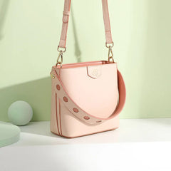 Soft-Faced Handbag Women's Zipper Crossbody Bag High-quality Solid Design