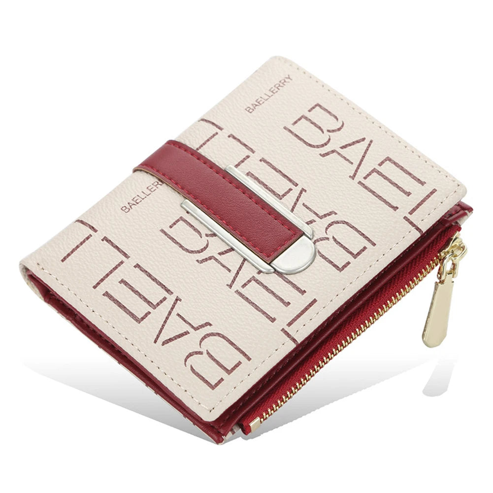 PU Leather Bifold Wallet for Working Office Business Large Capacity Lightweight