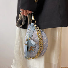 PU Leather Chain Crossbody Bag Women Shoulder Messenger Handbag Purses