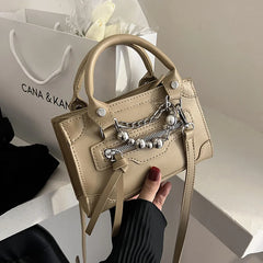 Square Chain Shoulder Bag Small Flap Handbag