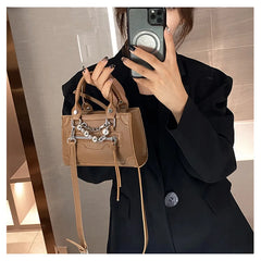 Square Chain Shoulder Bag Small Flap Handbag