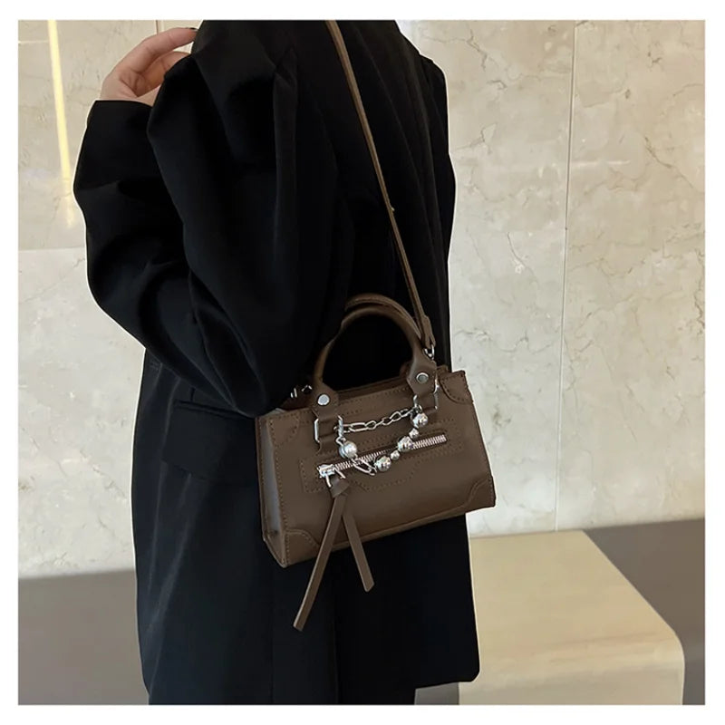 Square Chain Shoulder Bag Small Flap Handbag