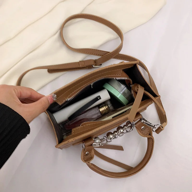 Square Chain Shoulder Bag Small Flap Handbag