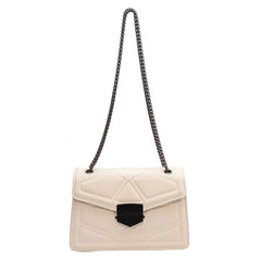 PU Leather Shoulder Bag Classic Style Multifunction Handbag
