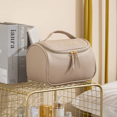 PU Leather Cosmetic Bag Women Travel Make Up Pouch Toiletry Organizer