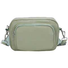 PU Leather Crossbody Bag with Mini Purse Pendant