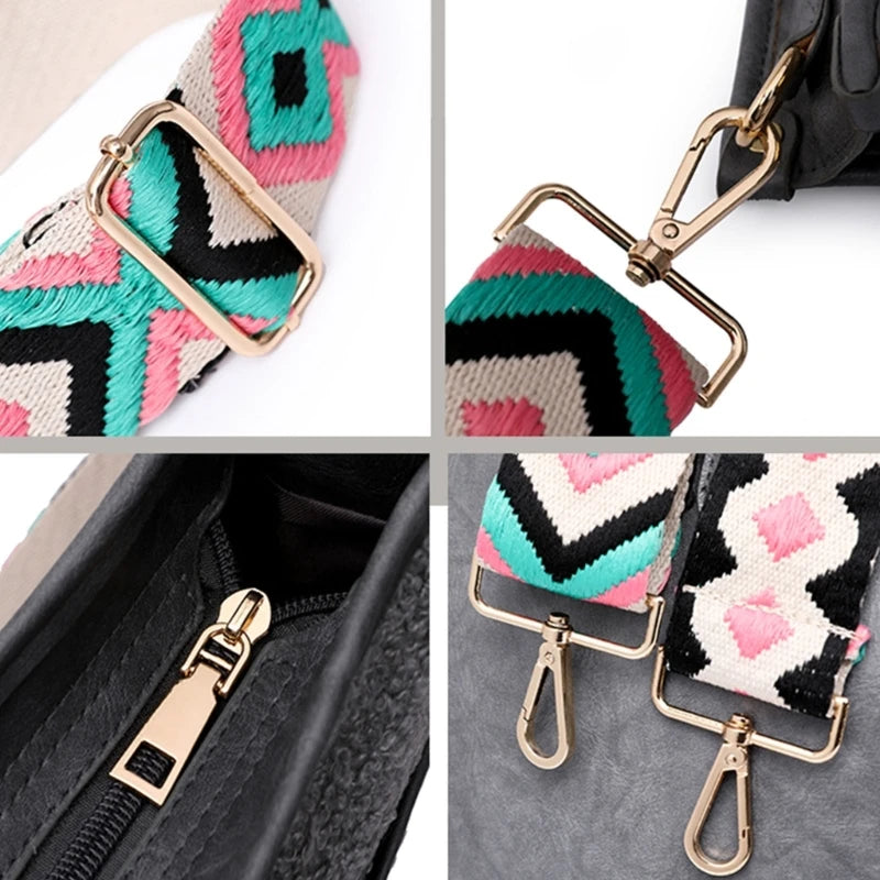 PU Leather Crossbody Bag Women Shoulder Purse Adjustable Strap