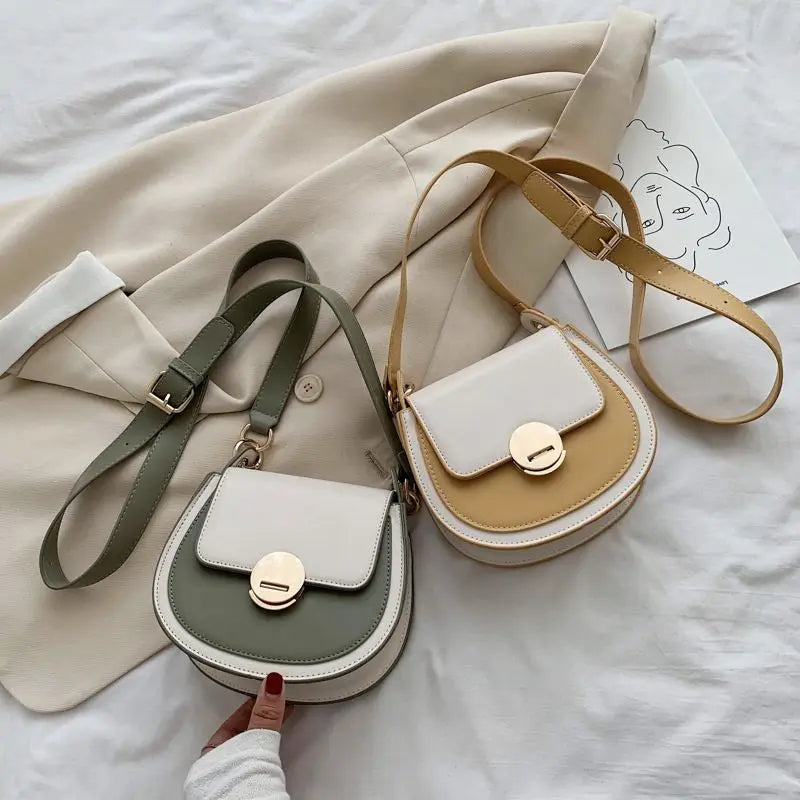 Small Crossbody Bag for Women Solid Colors Shoulder Handbag