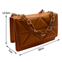 Crossbody Bag Quilted Flap Chain Shoulder Handbag Purse Tote