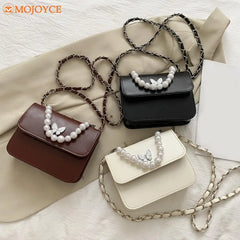 Solid Summer Lady Crossbody Bag PU Leather Female Shoulder Handbag