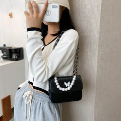 Solid Summer Lady Crossbody Bag PU Leather Female Shoulder Handbag