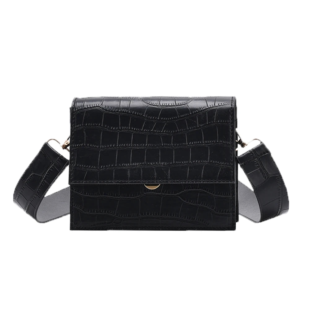 Summer Lady Shoulder Handbags Small Stone Pattern Female Totes for Women