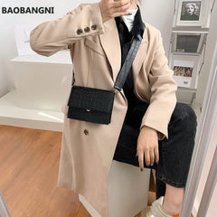 Summer Lady Shoulder Handbags Small Stone Pattern Female Totes for Women