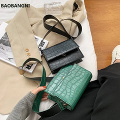 Summer Lady Shoulder Handbags Small Stone Pattern Female Totes for Women