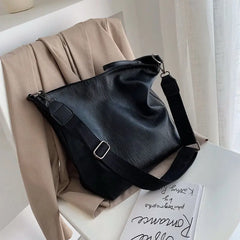 PU Leather Crossbody Bag Women Zipper Big Capacity Shoulder Brief Casual Travel