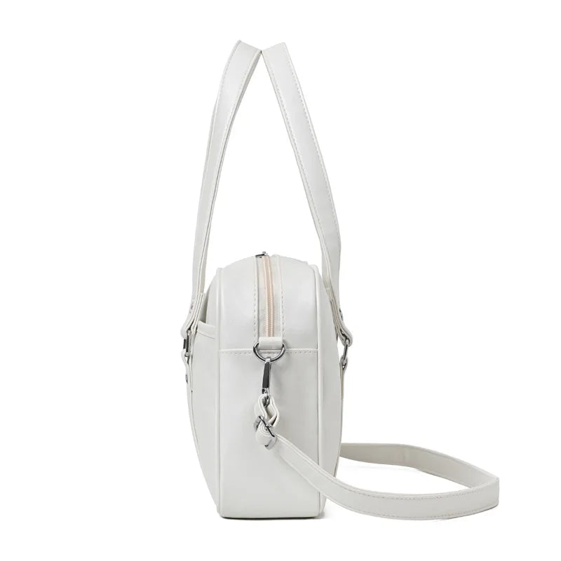 PU Leather Crossbody Bag Women Handbag Large Capacity Student A4 Book Bag