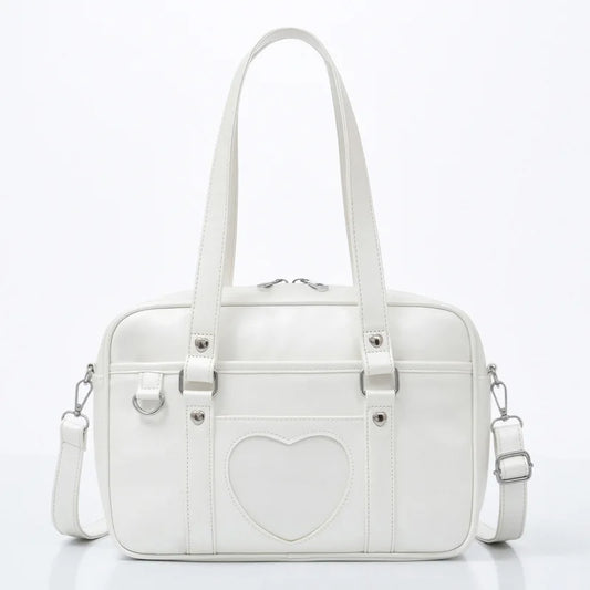 PU Leather Crossbody Bag Women Handbag Large Capacity Student A4 Book Bag
