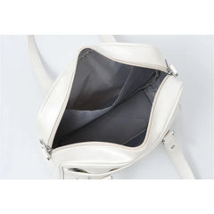 PU Leather Crossbody Bag Women Handbag Large Capacity Student A4 Book Bag