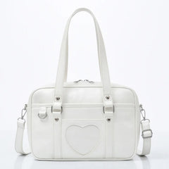PU Leather Crossbody Bag Women Handbag Large Capacity Student A4 Book Bag