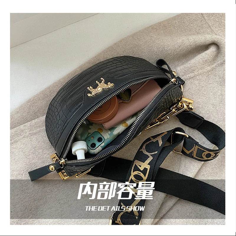 PU Leather Crossbody Chest bag Shoulder Bag for Women Girls Purses and Handbags