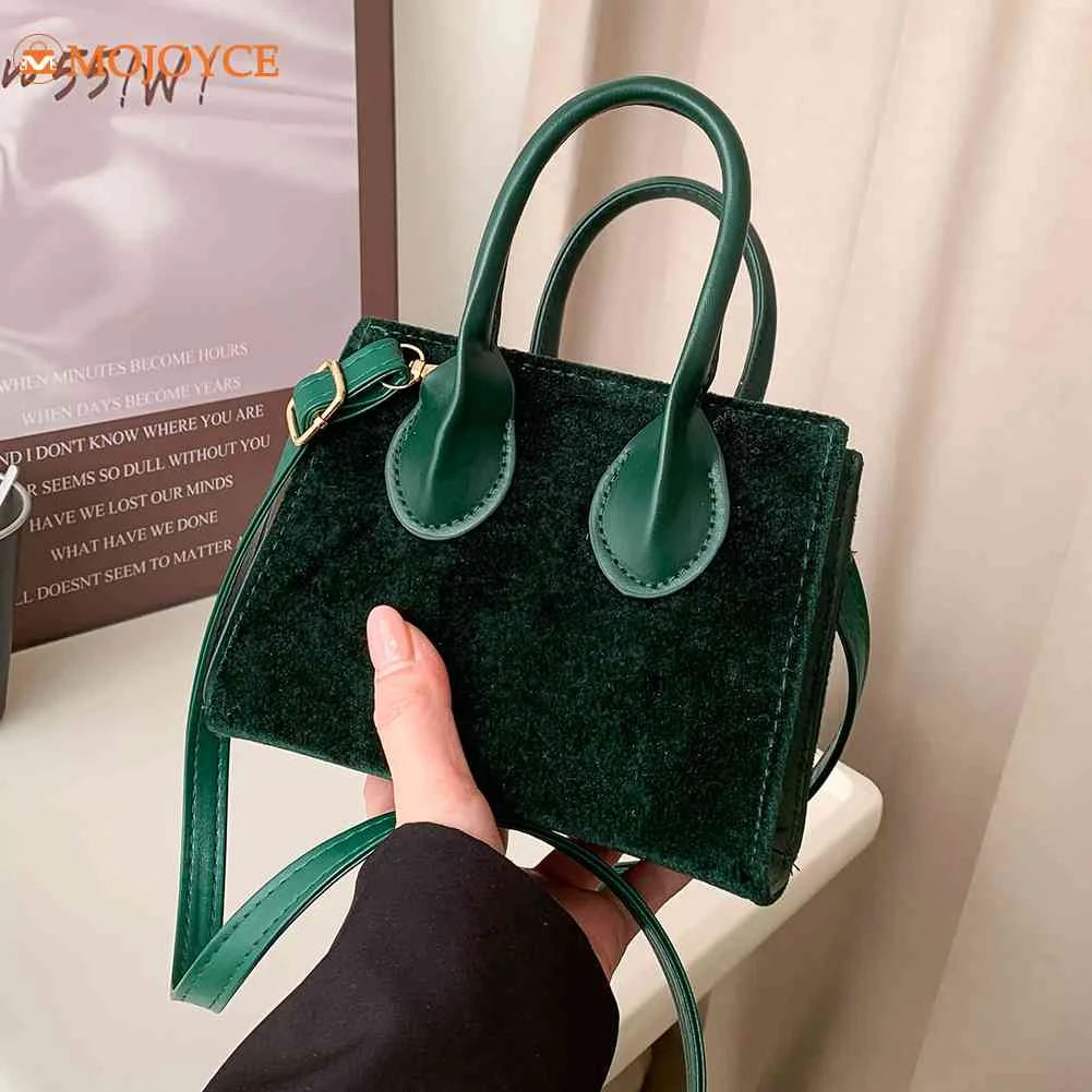 Hit-Color Handbag Women's Classic Satchel Small Hand Bag Purse