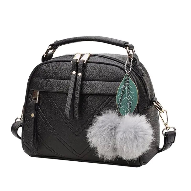 PU Leather Tassel Messenger Bag Ladies Shoulder Crossbody Bag