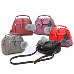 PU Leather Tassel Messenger Bag Ladies Shoulder Crossbody Bag