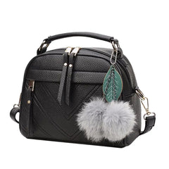 PU Leather Tassel Messenger Bag Ladies Shoulder Crossbody Bag