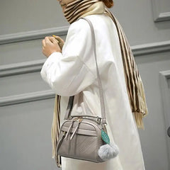 PU Leather Tassel Messenger Bag Ladies Shoulder Crossbody Bag