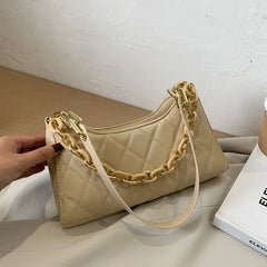 PU Leather Handbags Women Solid Girls Shoulder Bags