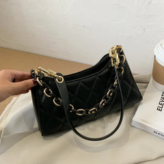 PU Leather Handbags Women Solid Girls Shoulder Bags