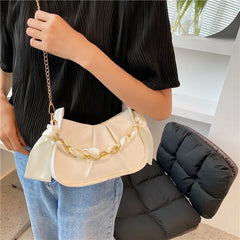 Summer Chain Shoulder Crossbody Purses PU Leather Handbags