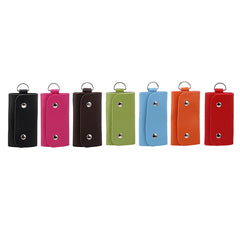PU Leather Housekeeper Key Holders Car Keychain Key Wallet Ring