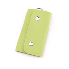 PU Leather Key Wallet Keychain Men Women Solid Keyrings Wallet