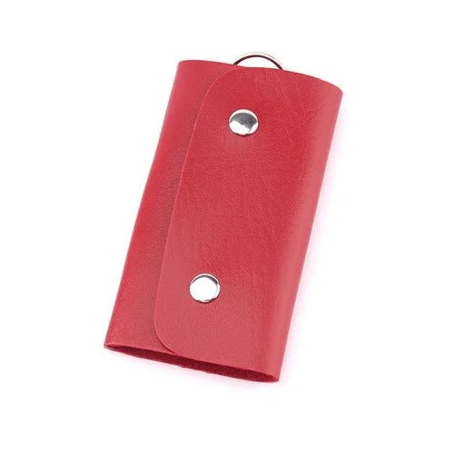 PU Leather Key Wallet Keychain Men Women Solid Keyrings Wallet