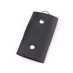 PU Leather Key Wallet Keychain Men Women Solid Keyrings Wallet